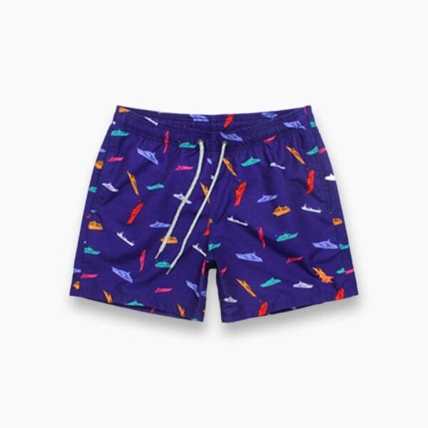 Quick-drying purple short