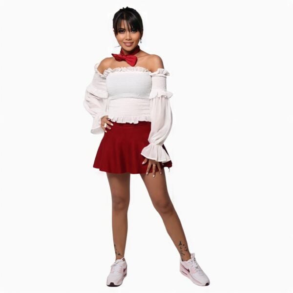 Long sleeve white top