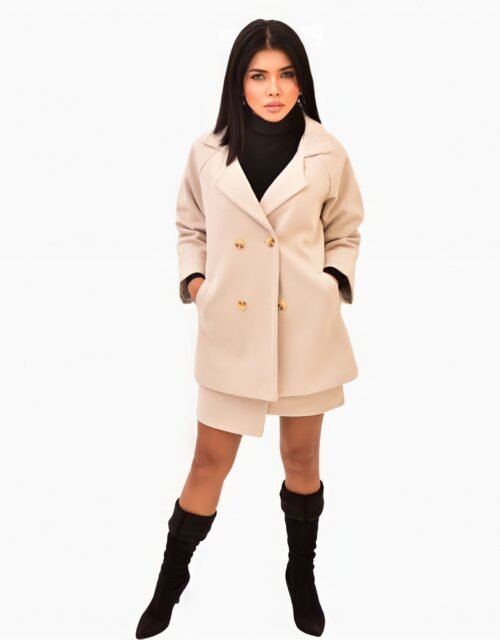 set : Blazer +skirt-Almond