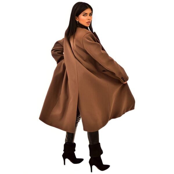 Double Breasted Long Coat - Image 7
