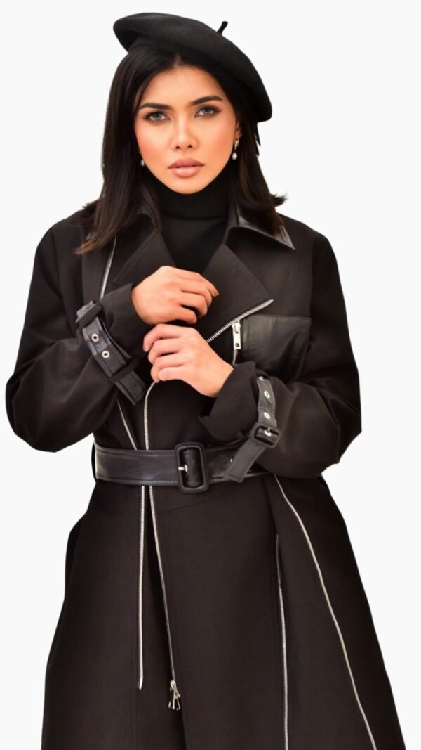 Black Trech Coat - Image 14