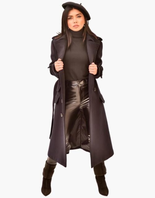 Long navy coat