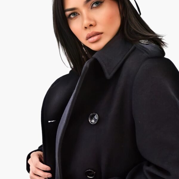 Long navy coat - Image 5