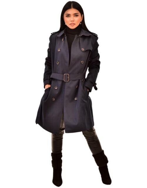 Trench coat Navy color