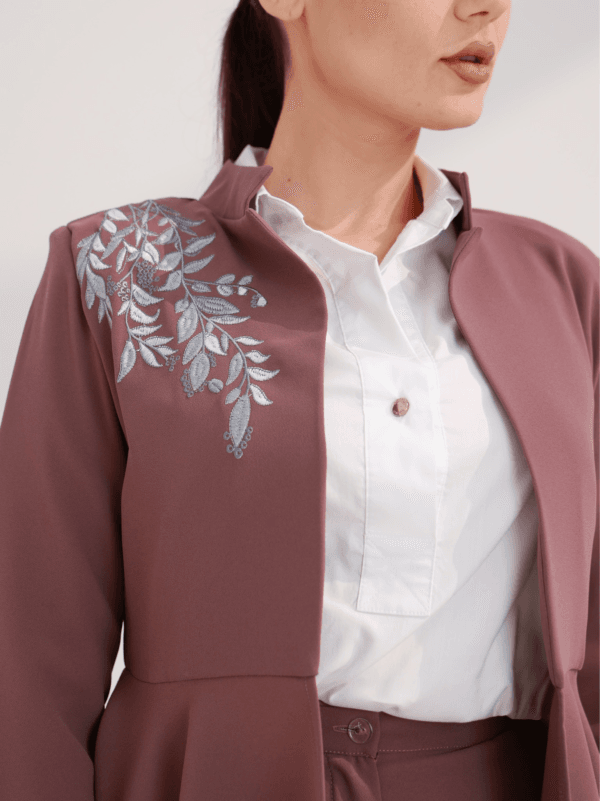 Purple Embroidered suit - Image 5