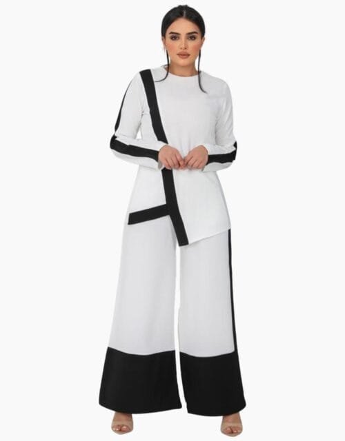 White & Black suit