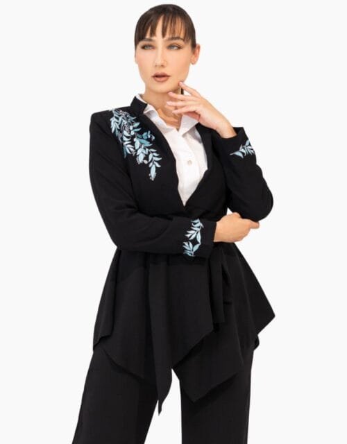 Black Embroidered suit
