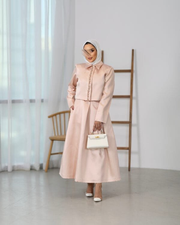 pink dress with skirt - Image 5