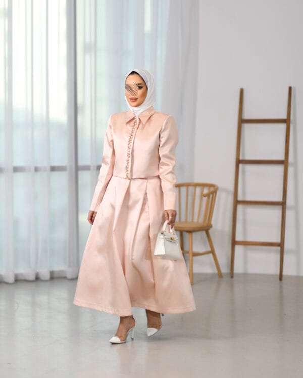 pink dress with skirt - Image 6
