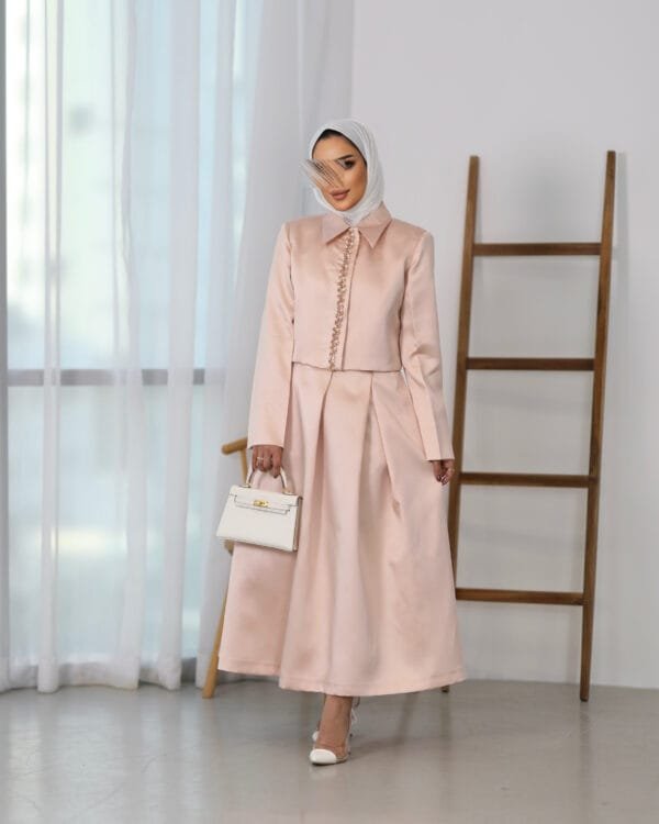 pink dress with skirt - Image 9