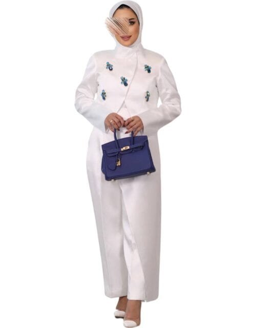 Jumpsuit with jacket & skirt