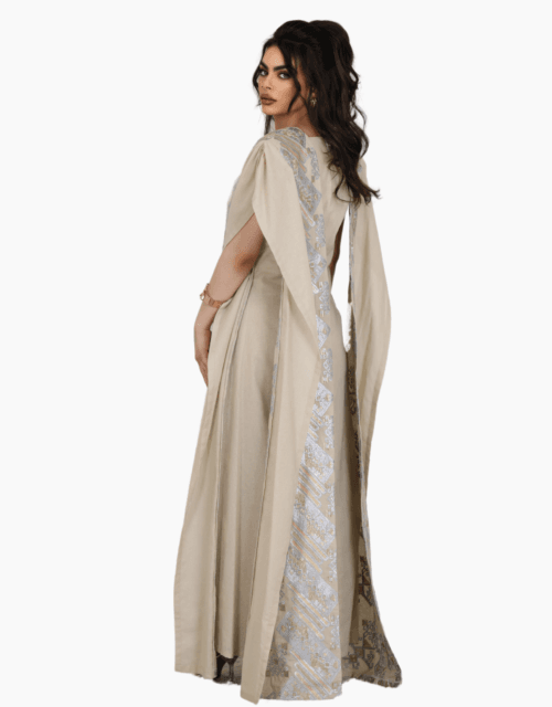 Embroidery linen Caftan