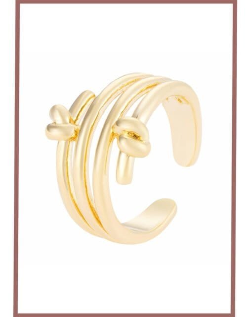 Golden Solstice Cuff Ring