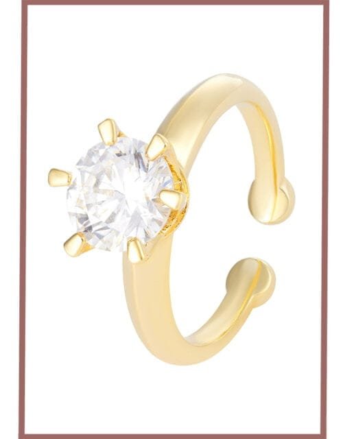 Silver Splendor Solitaire Ring