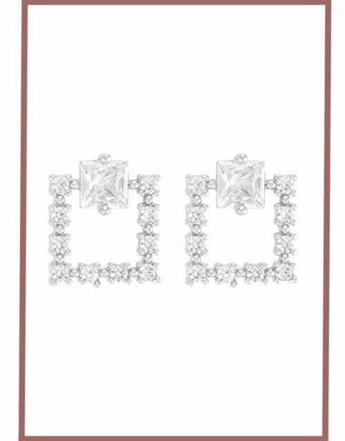 Silver Square Cascade Drops