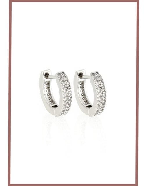 Midnight Shimmer Hoop Earrings