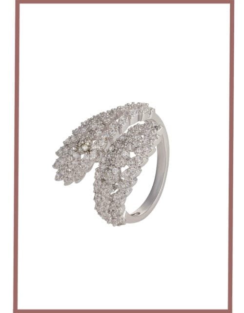 Golden Featherlight Cascade Ring