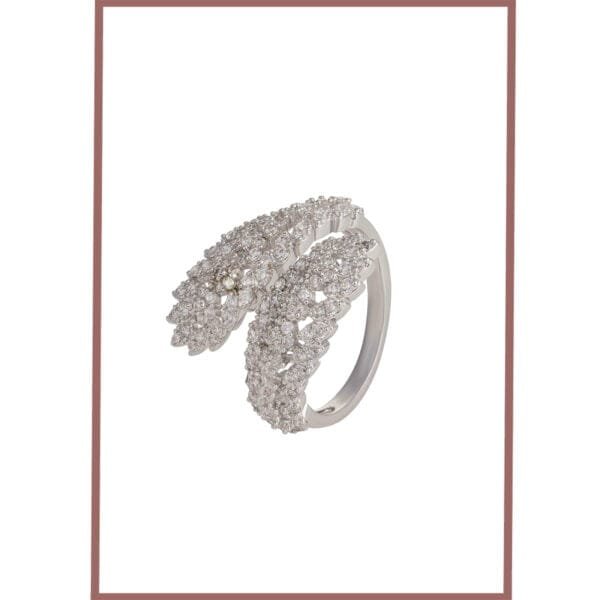 Golden Featherlight Cascade Ring
