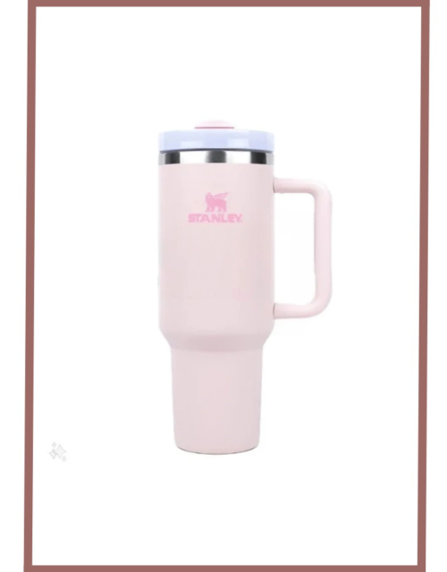 Stanley Quencher Tumbler 40 Oz Light Pink-Frost Lid-(Global Variant)
