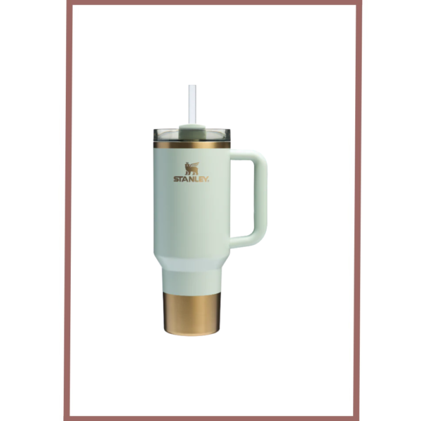Stanley Quencher H2.0 Flowstate Tumbler(40 Oz)-Special Edition-Glided Celadon