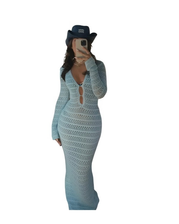 Aqua Dream Net Beach Cover Up